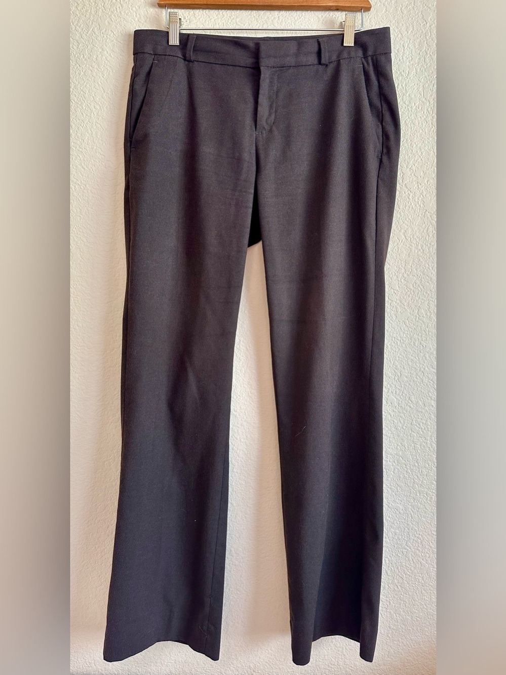 Banana Republic Logan Trouser Pants Women’s SZ 8 Choc Brown Mid Rise Y2K Office
